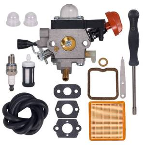 lot 2301 image: Mikatesi 4180-120-0617 FS131 Carburetor for Stihl FS131 FS131R HT131 HT133 KM131 KM131R FS311 418017 Brushcutter Trimmer - with adjusting tool Air Filter & 4180-007-1005 Valve Clearance Setting Kit