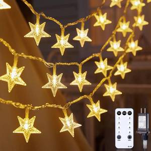 lot 2305 image: Minetom 33ft Plug in Star String Lights with Remote and Timer
