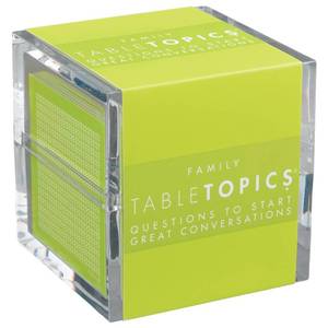 lot 2318 image: TableTopics Family Conversation Cards for Kids & Parents with 135 Questions for Fun & Connection at Dinnertime, Game Night, & Classrooms