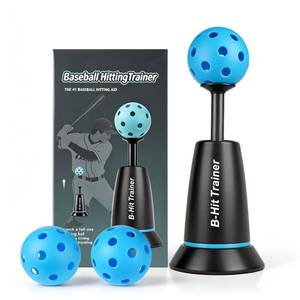 lot 3704 image: Baseball Hitting Trainer - Pop Up Batting Tee for Solo Practice, Durable & Portable Baseball Training Equipment for Perfect Swings, Includes 3 Bonus Balls