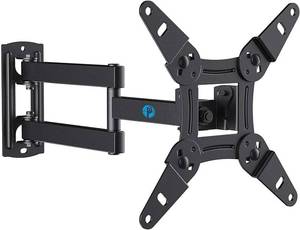 lot 3716 image: Pipishell Full Motion TV Wall Mount for Echo Show 2115 and 13-43 Inch Flat Curved Screen TVs & Monitors, Max VESA 200x200mm up to 44lbs, TV Mount Wall Bracket with Rotation Swivel Tilt Extension
