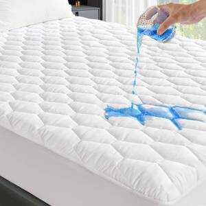 lot 3717 image: GRT Full Mattress Protector Waterproof, Hollow Cotton Mattress Pad Full