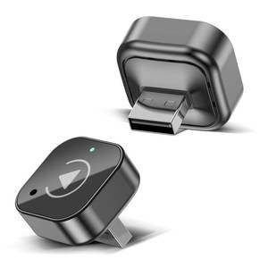 lot 4162 image: Hyphoon Wireless CarPlay & Android Auto Adapter, 2-in-1 Wireless CarPlay Adapter for Factory Wired CarPlay and Android Auto Cars, 5GHz WiFi, Bluetooth 5.0, Auto Connect, Plug and Play, OEM Control