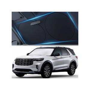 lot 4166 image: Magnelex Car Windshield Sunshade �� Double-Layer Design for 2X Heat Blocking, Blocks UV Rays, Foldable Sun Shade for Cars, Trucks & SUVs, Keeps Interior Cooler, Large (63 x 33.8 in)