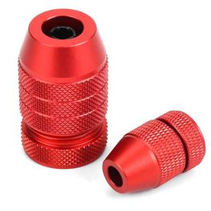 lot 4200 image: QWORK High Precision Aluminum Alloy Drill Depth Stop for Drill Bits �� Adjustable Sizes from 564 to 716, 2 Pieces with Nylon Locking Ring for Secure on Wood, Metal, Plastic, Tile, and Brick