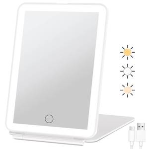 lot 4217 image: FUNTOUCH Rechargeable Travel Makeup Mirror with 72 Led Lights