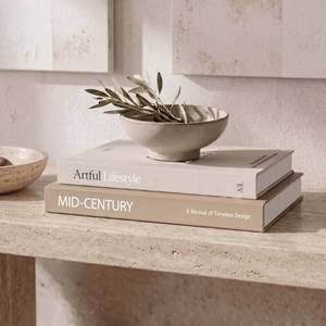 lot 4220 image: Aesthetic Decorative Books Set of 2 - Stylish Boxes for Coffee Table Decor