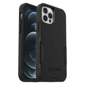 lot 4228 image: OtterBox iPhone 12 & iPhone 12 Pro Commuter Series Case - Black, Slim & Tough, Pocket-Friendly, with Port Protection