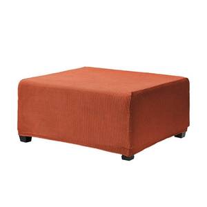 lot 5521 image: OBCREAT Ottoman Covers, Stretch Jacquard Ottoman Slipcover Soft Thick Folding Storage Cover Rectangle Footrest Stool Covers with Elastic Bottom Furniture Protector Covers (Burnt Orange, Large)
