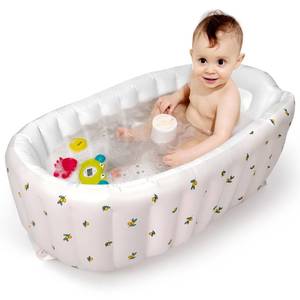 lot 5536 image: MINK Inflatable Baby Bathtub for Toddlers and Kids - Self-Inflating Design, No Pump Needed, Press Center to Inflate - Portable Collapsible Travel Baby Tub for Newborns to 36 Months(Olive Bath)