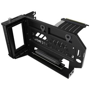 lot 5539 image: Cooler Master Vertical GPU Holder Kit V3, for E-ATXATXmATX PC Case & PCI-E 4.0 Devices, Adjustable Modular Video Card Support, Thick SGCC Steel Bracket, 165 mm Riser Cable Included - Black