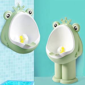 lot 5543 image: Frog Pee Training,Potty Training Urinal for Boys Kids Toddler Standing Urinal Wall-Mounted Toilet with Funny Aiming Target,Green