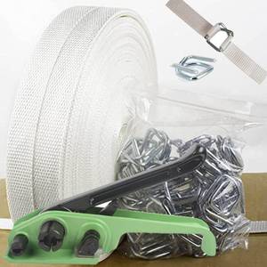 lot 5546 image: Heavy Duty Pallet Strapping Tools Kit for Industrial Packing,Woven Cord