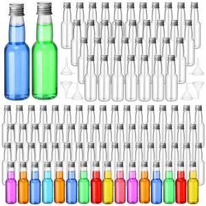 lot 5564 image: 3.3 oz 120 Pcs Mini Liquor Bottle Plastic Alcohol Bottle, Silver