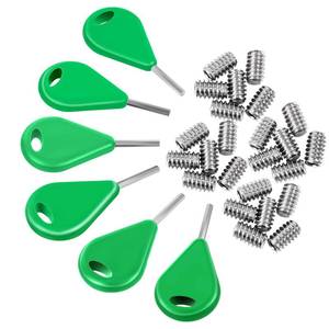 lot 6003 image: Tandefio 6 Surfboard Fin Key 24 Screws Surf Fin Install Remove, Green