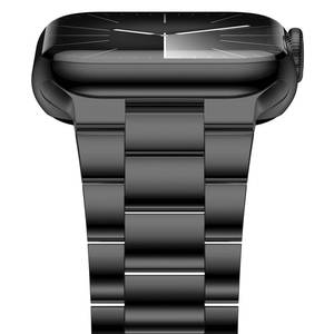 lot 6392 image: iiteeology Lightweight Stainless Steel Band Designed for Apple Watch Ultra 3 & Ultra 2, Series 1-11, 46mm, 45mm, 44mm, 42mm, Replacement iWatch Bands for Men & Women,Black