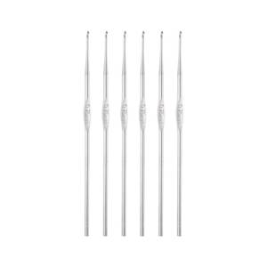 lot 6416 image: uxcell Stainless Steel Crochet Hook 0.75mm US Size 14 Knitting Needles for DIY Craft Yarn 6Pcs