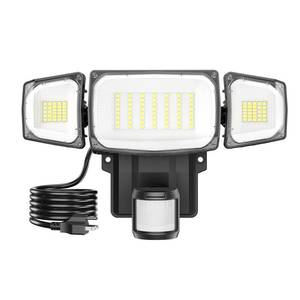 lot 6429 image: Olafus 70W Motion Sensor Outdoor Light Plug in, Motion Flood Light Dusk to Dawn, 7000LM LED Security Light IP65 Waterproof, Motion Activated 6500K PIR Sensor Lighting for Garage Yard Patio Eave, Black