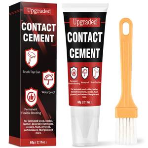 lot 6433 image: Contact Cement Adhesive, Professional Neoprene Contact Adhesive, Strong Bonding for Woodworking, Leather, Repairs and Crafts