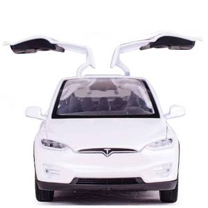 lot 6446 image: gidoyi Toy Car Model X, Pull Back Car Toys Alloy Vehicles with Lights and Sound 132 Scale Model Car (White)