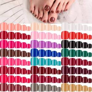 lot 6469 image: Maitys 576 Pieces 24 Sets Toe Nail Press on Toenails