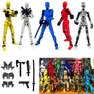 lot 6488 image: 2026 New Assembly Completed-Titan 13 Action Figure,Dummy Robot 13 Action Figures Set,3D Printed Multi-Jointed Action Figures,Nova 13 Action Figure for Collectors Desktop Decorations (5pcs)