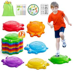 lot 7916 image: HYES Stepping Stones for Kids, 12PCS Non-Slip Balance Steps Stones
