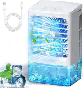lot 7920 image: Portable Air Conditioners with 1500ml sprayhour Mini Air Conditioner Portable AC Small AC Unit 3 Speed Wind & 7 Colorful LED Light Cool Mist &Timer Evaporative Air Cooler for BedroomHomeOfficeCar