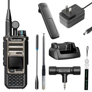 lot 7933 image: HYSHIKRA QuanSheng TK11(8) Multi-Band Walkie Talkie - 10W, NOAA Weather Alerts, 999 CH, Frequency Meter, Type-C Charging & 3000mAh Battery for Outdoor, Hiking, Emergency with Telescopic Antenna