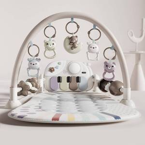 lot 7951 image: Jovow Baby Gym Mat with Detachable Piano for Babies 0-3 6-9 12 Months