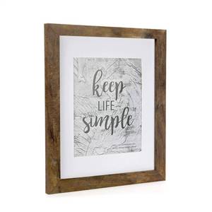 lot 8004 image: kennethan 11x14 Picture Frame Rotten Brown 2 Pcs Wooden Frame can Display 8x10 Picture with Mat or 11x14 Without Mat on the Wall For home decoration,holiday gift