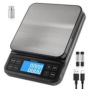 lot 8012 image: BOMATA Large Kitchen Scale 0.1g0.001oz High Precision, 11lb Bakery Scale