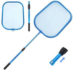 lot 8027 image: OSAMEDA 36 Hot Tub Pool Skimmer Net with Pole - Spa Net, Metal Blue