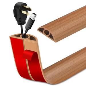 lot 8439 image: LSGCQ Floor Cord Cover Self Adhesive Cord Hider Floor Cable Management
