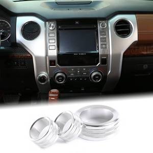 lot 8471 image: Aunginsy Centre Console Sound Volume Tune 4WD Switch Knob Cover Compatible with Toyota Tundra 2014-2021 Truck Aluminum Multimedia Volume Tune 4WD Switch Knob Protection Ring Trim Interior Accessories