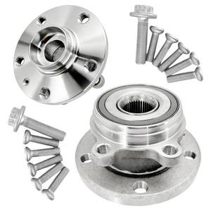 lot 9124 image: Aspligo 513253 Front Wheel Bearing Hub Assembly Compatible with Audi A3 Q3 TT, for Volkswagen Beetle Jetta CC EOS Golf GTI City Passat CC R32 Rabbit, for Tiguan 09-17  Limited 2018, 2Pcs