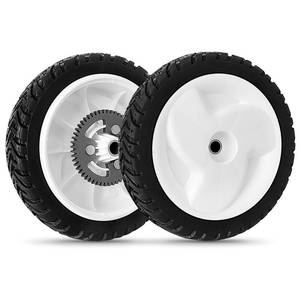 lot 9126 image: Budrash 105-3036 Wheels for Toro 22 Recycler Lawn Mower - 8 Inch Rear Drive Wheel 52 Gear Teeth Compatible with Toro 20041 20066 20017 20068 20073 Recycler Self-Propelled Push Mower, 2 Pack