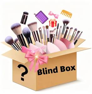 lot 9131 image: BS-MALL Makeup Brushes & Beauty Tools Assortment Box �� Curated Collection of Makeup Brushes, Makeup Bag, Makeup Sponge, Hair Ties & More Professional Beauty Tools for Daily Use & Travel (L)