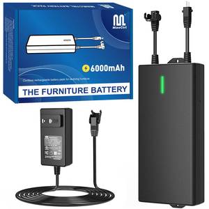 lot 9132 image: MineCtrl Universal Battery Pack for Reclining Furniture, 6000mAh Wireless Couch Battery Pack Rechargeable for Power Recliner, Power Sofa, Sectional