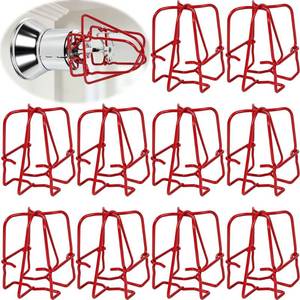 lot 9168 image: (10 Pack) TunaMax 12 Fire Sprinkler Head Cage Guard Protector Cover Red