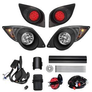 lot 9176 image: Orle Oko Golf Cart Deluxe Light Kit For YAMAHA G29 Drive 2007-up,12V Street Legal Golf Cart Upgrade Headlights Taillights for YAMAHA LED Light with Turn Signals Hazard Light Switch, Horn, Brake Pad