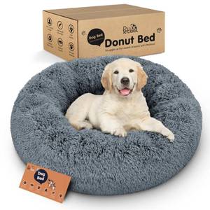 lot 9179 image: Calming Donut Dog Bed for Small Dogs, Round Dog Bed for Medium & Large Dogs