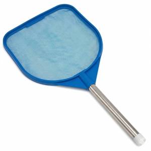 lot 10253 image: JED Pool Tools Pool Skimmer Net - Handheld Hot Tub Skimmer for Spa, Stock Tank Pool, Small Pool & Aquarium Cleaning (2 ft, Blue)