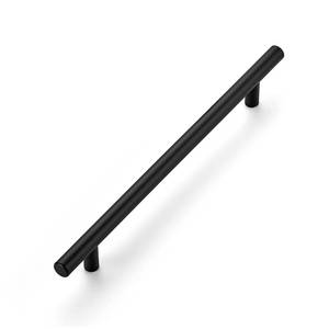 lot 10258 image: Ravinte Cabinet Pulls,10 Length,7-12 Hole Center,Matte Black,1 Pack