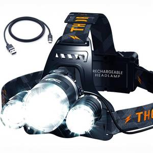 lot 10305 image: TDC Head Lamp Led Rechargeable Super Bright - USB-C Headlamp for Adults - Head Lights for Forehead - 1080 Lumen Head Flashlight - 10HR Battery for Hardhat, Camping, Hunting, Work