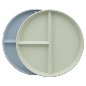 lot 10319 image: Soptalles 2Pack 9 Inch Portion Control Plates, Divided Plates for Dinner