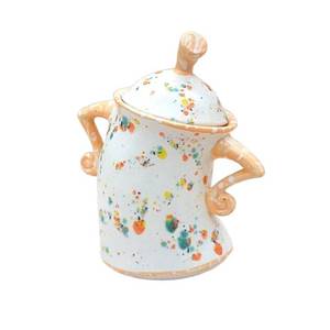 lot 11659 image: Leadigol Canister With Attitude,Ceramic Jar with lid,Ceramic Storage Containers for Kitchen,Ceramic Cookie Jar,Ceramic canister for Coffee, Tea, Sugar, and Spices