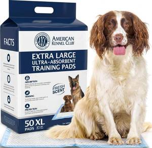 lot 11670 image: AKC Dog Training Pads, XL 28 x 30, Fresh Scent, 50 Count