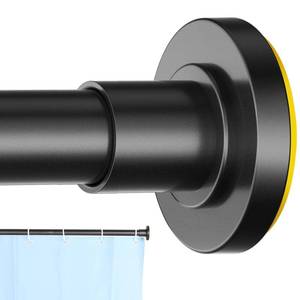 lot 11674 image: CorkLatta 1 Heavy Duty Black Shower Curtain Rod 31 to 80 Inch,Adjustable