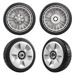 lot 11684 image: 4 Pack Lawn Mower Wheels, HRR216K9VKAA Wheels, Fit for Honda HRR216 HR215 HRT216 HRB215 HRR2168vka etc 21 Inch Lawn Mower,2 Rear Wheels 42710-VE2-M02ZE, 2 Front Wheels 44710-VL0-L02ZB,5 Years Warranty